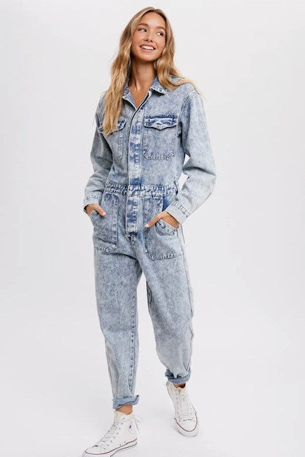 The Denim Wash Jumpsuit